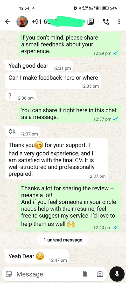 Client Testimonial 1