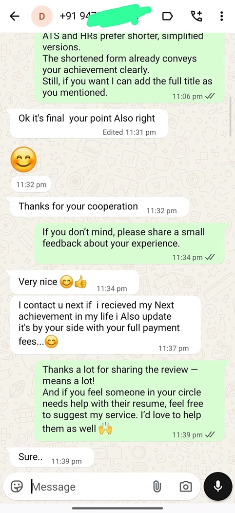 Client Testimonial 6