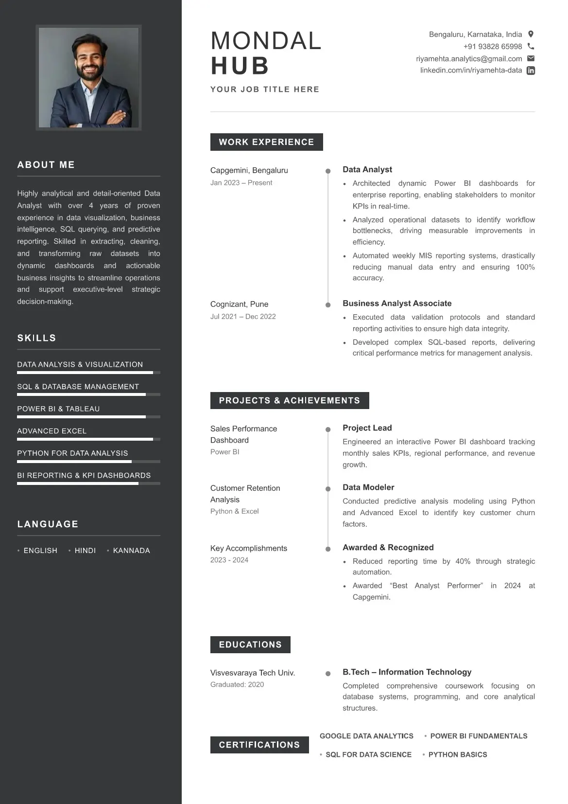 Professional Resume Framework 1
