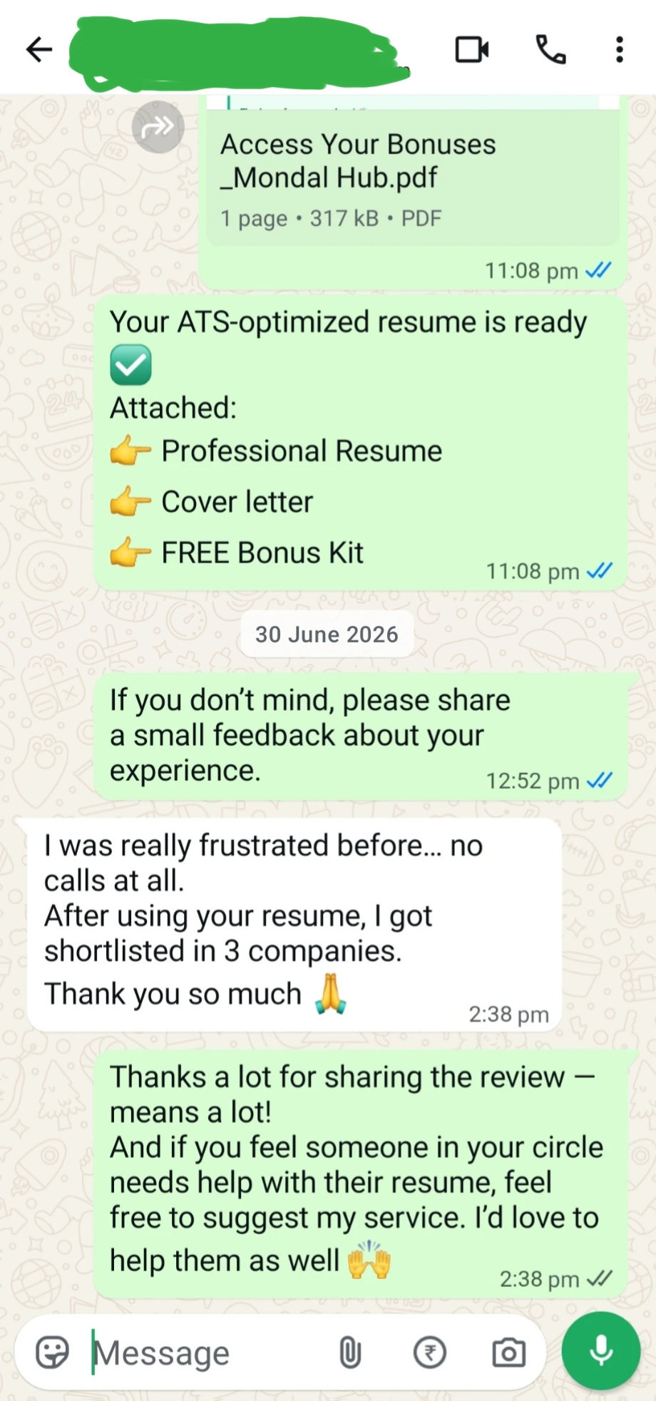 Client Testimonial 1