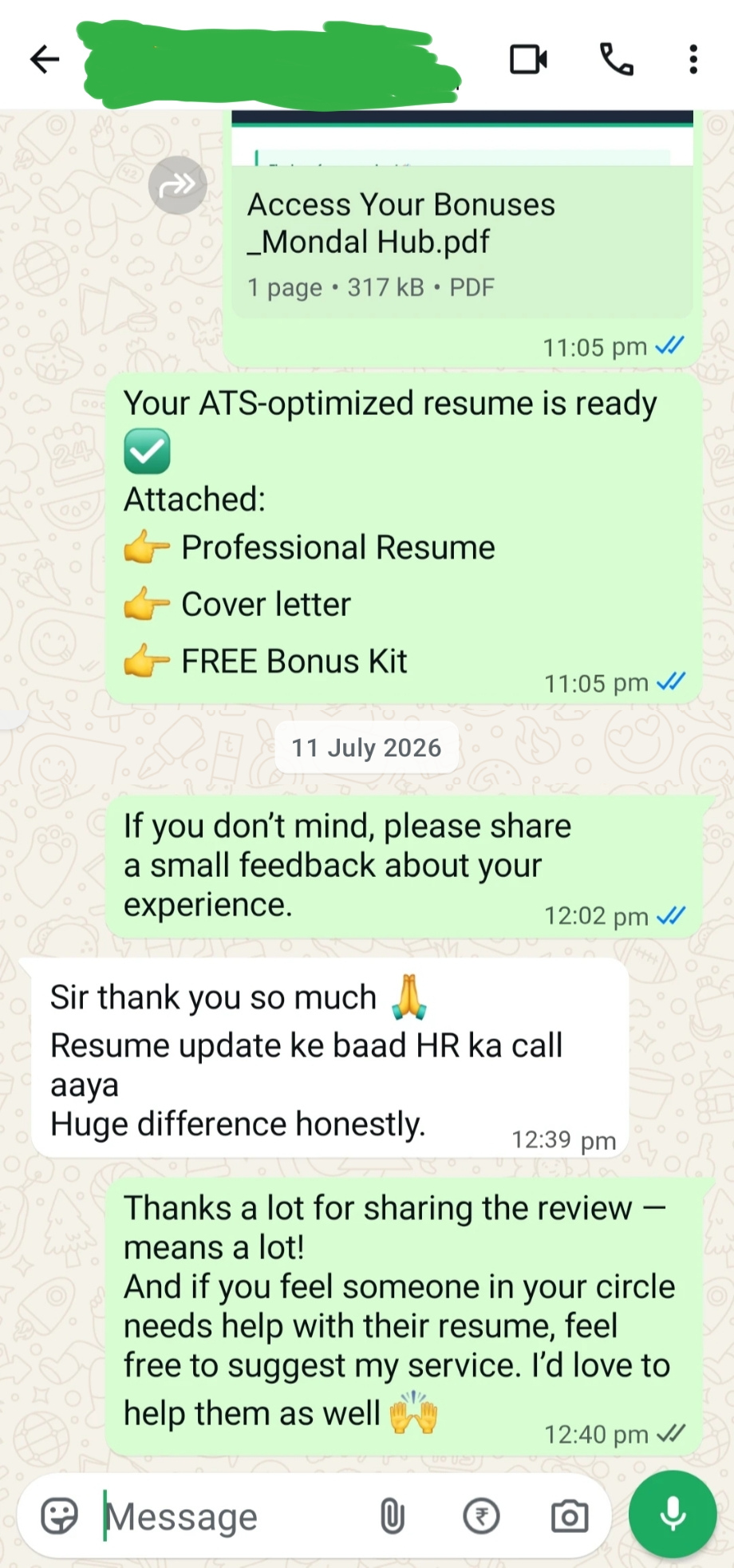 Client Testimonial 1